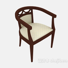 中式沙发椅3d模型下载