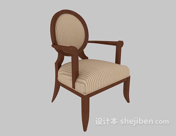 棕色欧式梳妆椅