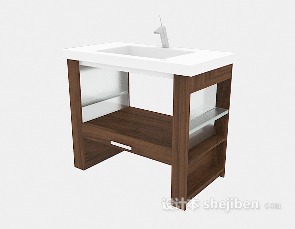 小型家居浴柜3d模型下载