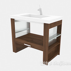 小型家居浴柜3d模型下载