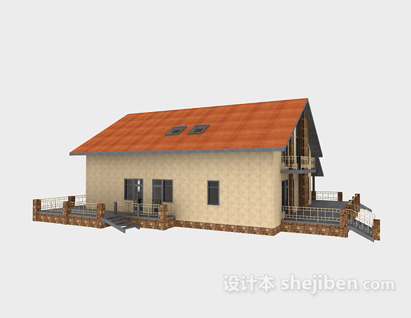 免费别墅房屋3d模型下载