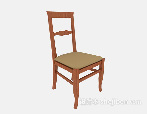 高靠背实木餐椅