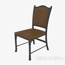 简欧风格餐椅3d模型下载