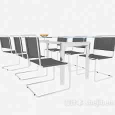 现代办公会议桌3d模型下载