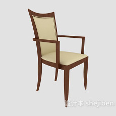 高靠背餐椅3d模型下载