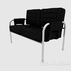 双人休闲长椅3d模型下载
