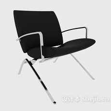 黑色时尚办公椅3d模型下载