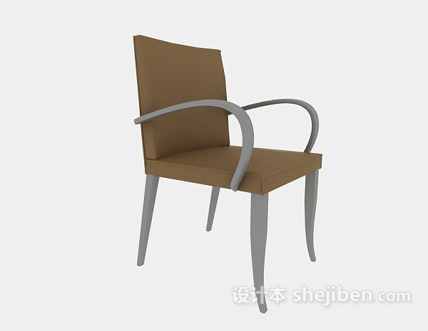 扶手休闲椅3d模型下载