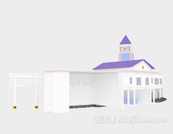 免费别墅建筑3d模型下载