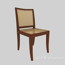 现代家庭简约餐椅3d模型下载