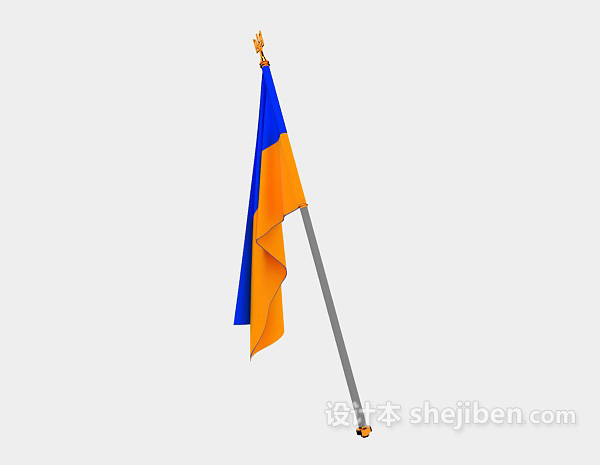 旗帜3d模型下载
