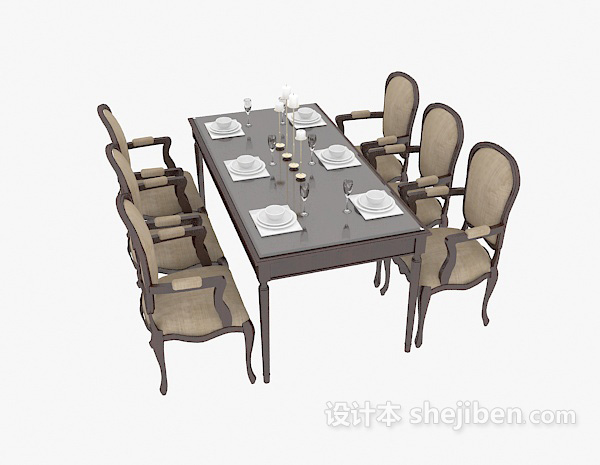 欧式家居餐桌餐椅