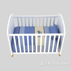 婴儿摇篮床3d模型下载
