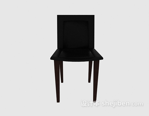 现代风格简约皮质休闲椅3d模型下载