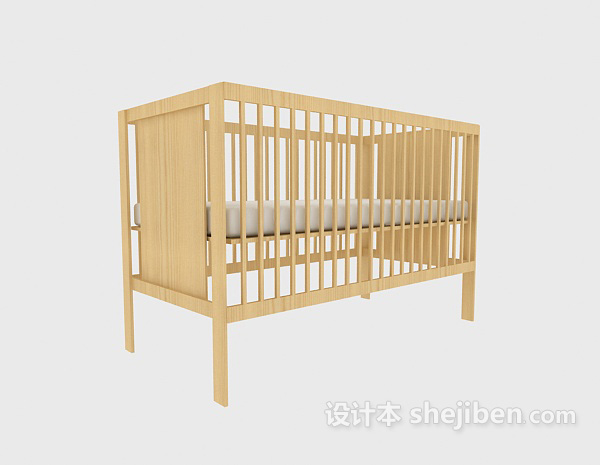 婴幼儿床3d模型下载
