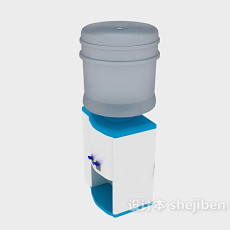 塑料饮水机3d模型下载