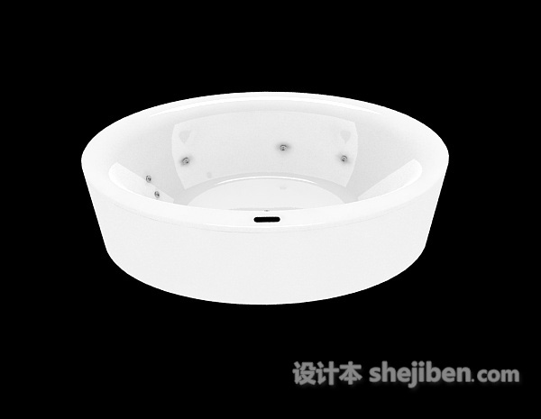 圆形白色浴缸