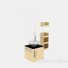 现代简约家庭浴柜3d模型下载