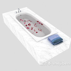 石材浴缸3d模型下载
