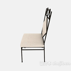 家居简易餐椅3d模型下载