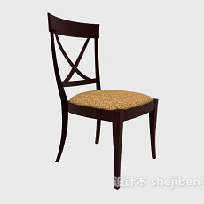 简约家居餐椅3d模型下载