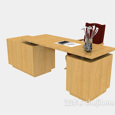 老板办公桌3d模型下载