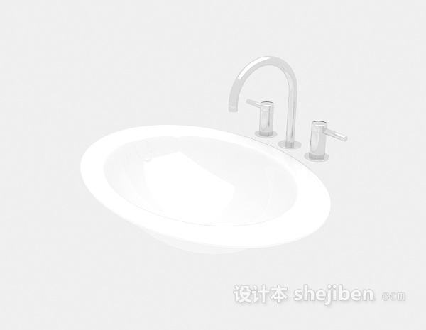 家居卫浴洗手池3d模型下载