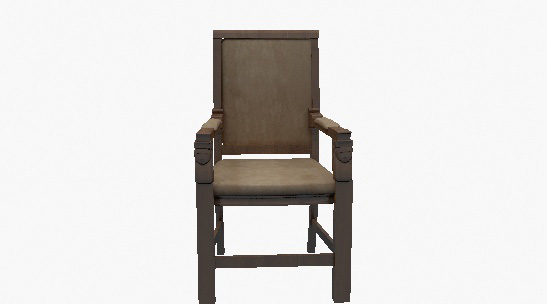 欧式风格欧式实木家居椅3d模型下载