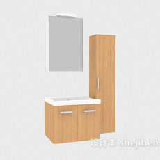 现代家居木质浴柜3d模型下载
