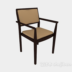家庭扶手休闲椅3d模型下载