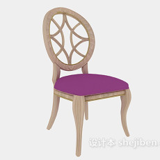 美式梳妆椅3d模型下载