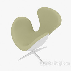 休闲简易天鹅椅3d模型下载