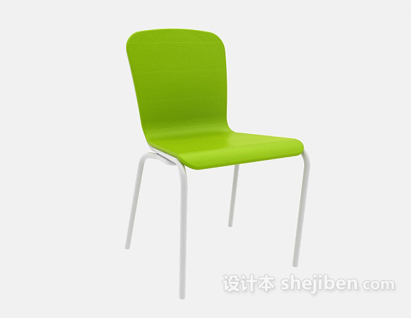 现代风格塑料休闲椅3d模型下载