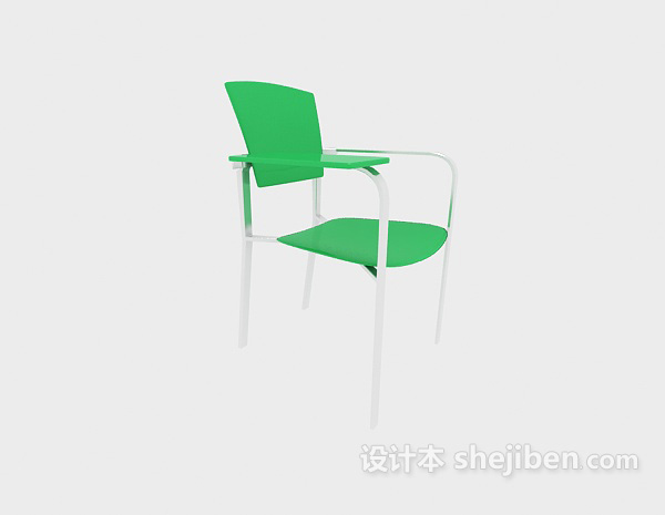 扶手绿色休闲椅
