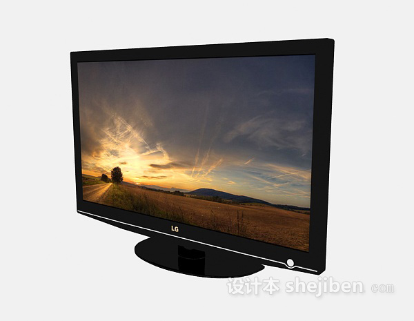 LG电视机3d模型下载