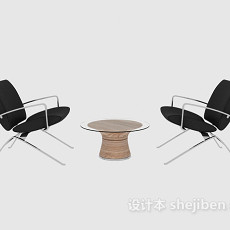 休闲茶几桌椅3d模型下载