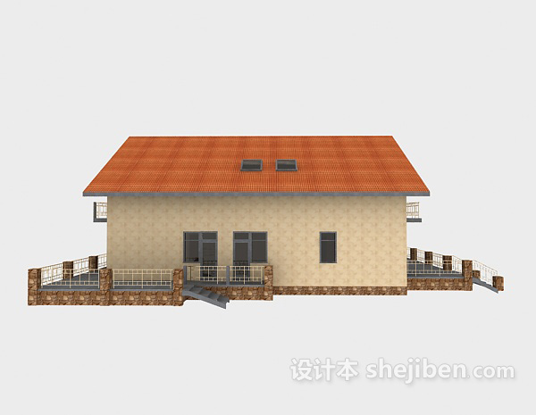 现代风格别墅房屋3d模型下载