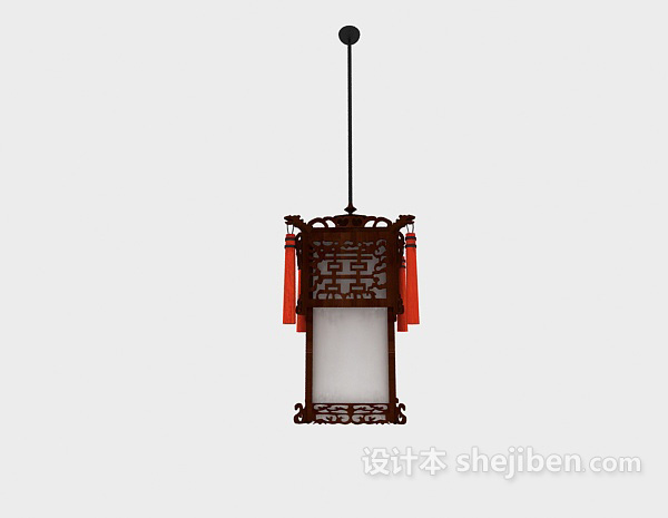 中式风格木质吊灯