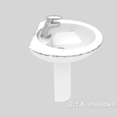家庭立式洗手池3d模型下载