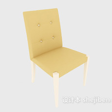 现代无扶手家居椅3d模型下载