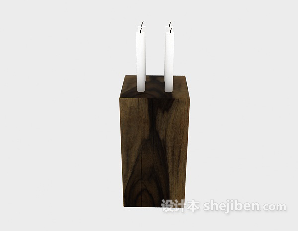 现代风格蜡烛灯具3d模型下载
