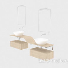 家居木质浴柜3d模型下载
