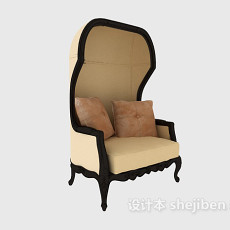 精致美式沙发3d模型下载