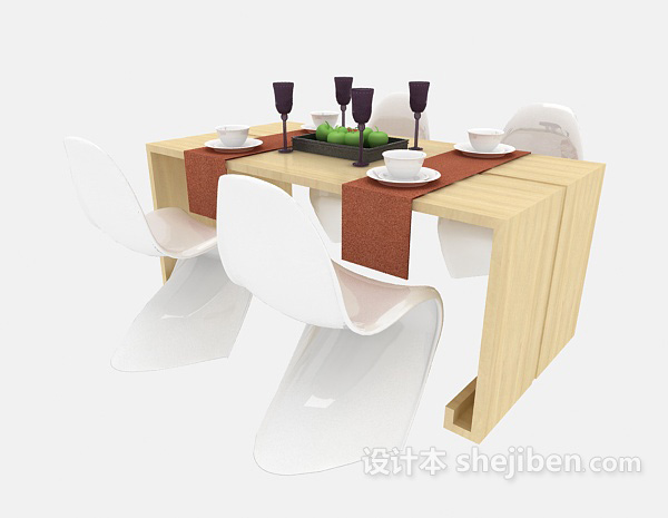 现代简约餐桌餐椅