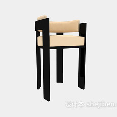 简约高脚椅3d模型下载