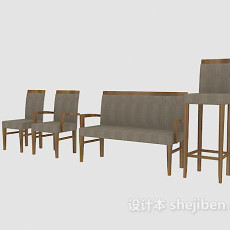 家居椅集合3d模型下载
