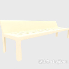 休闲长椅凳3d模型下载