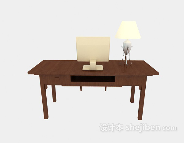 家居办公桌3d模型下载