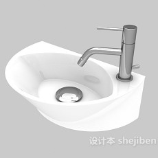 陶瓷洗手盆3d模型下载