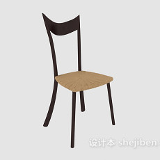 简约时尚休闲椅3d模型下载